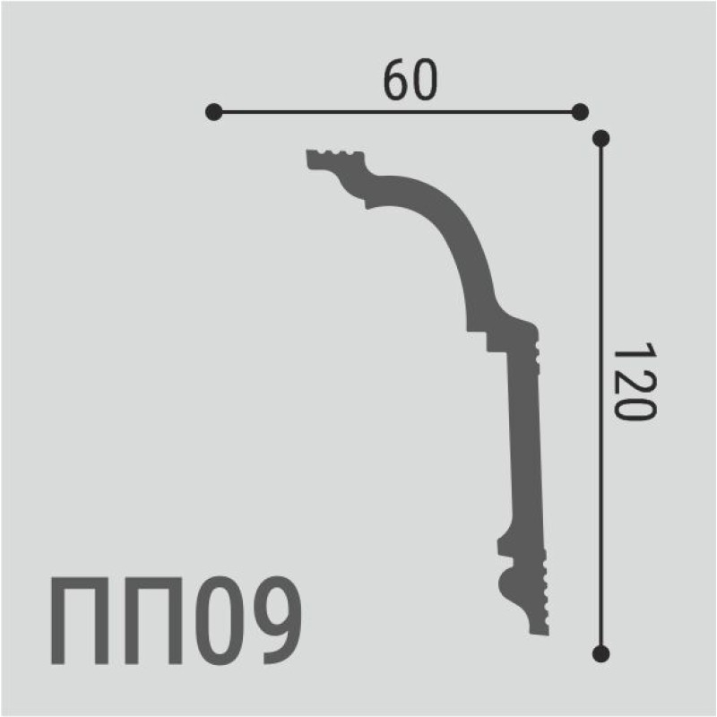 Карниз XPS POLYMER ПП 09