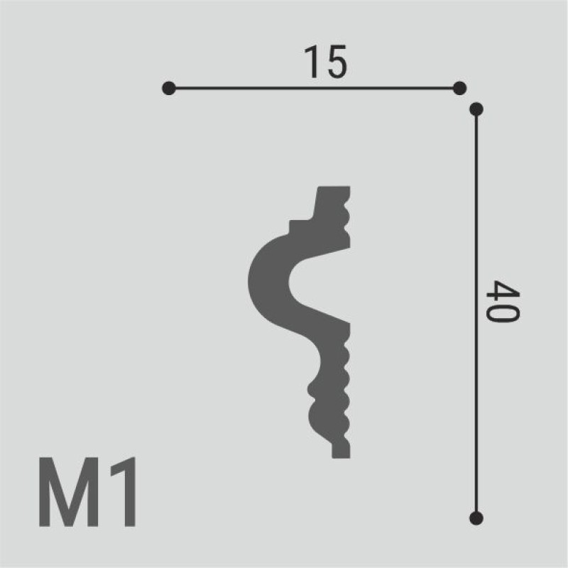 Молдинг XPS POLYMER М 1