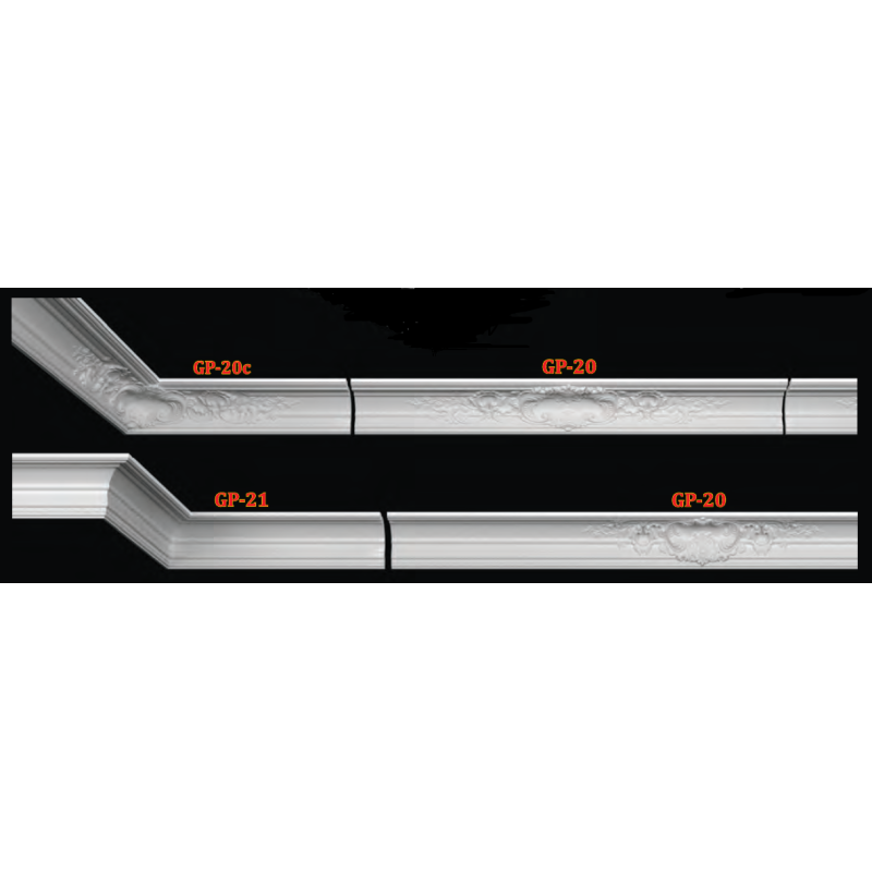 Потолочный плинтус glanzepol GP21 в Казани