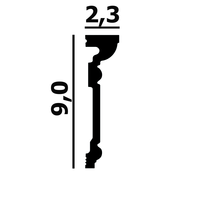 Молдинг P98 Перфект Плюс