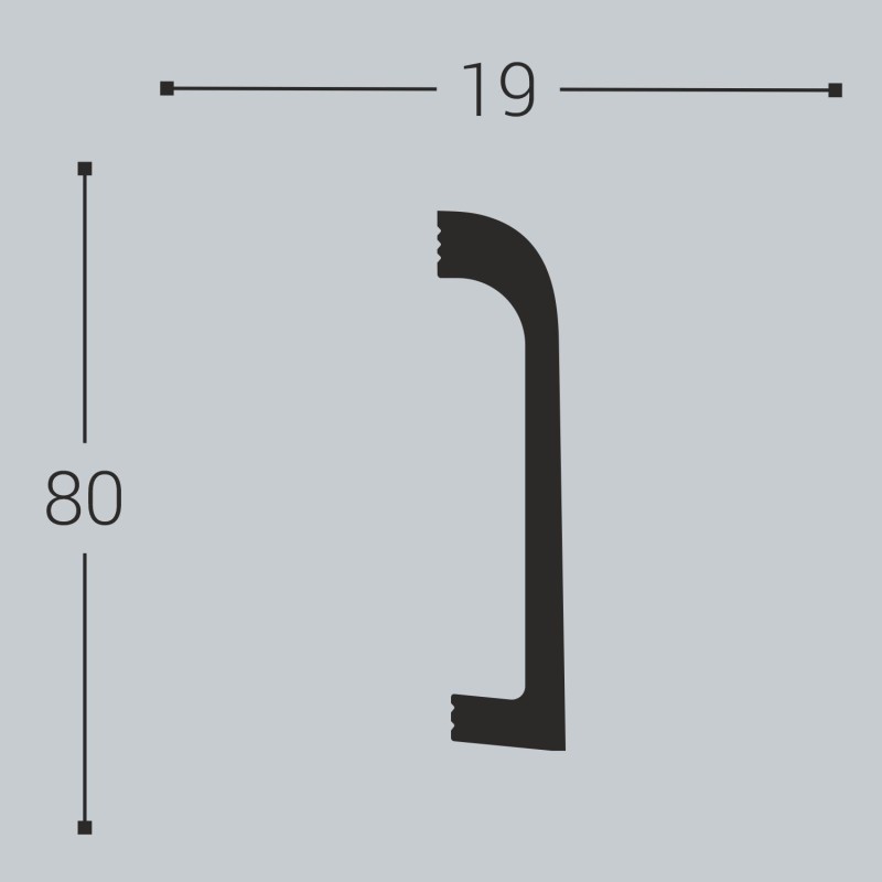 Плинтус напольный ПЛ 16 80-19 Горный туман