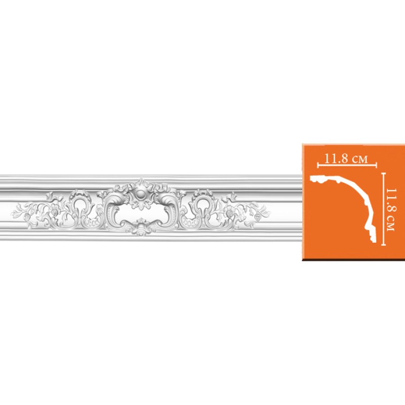 Плинтус потолочный без орнамента DP51 в Казани