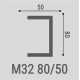 Молдинг М32 80-50