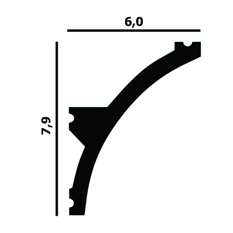 Плинтус (карниз) P94 Перфект Плюс в Казани