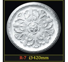 Розетка потолочная из полистирола R7 в Казани