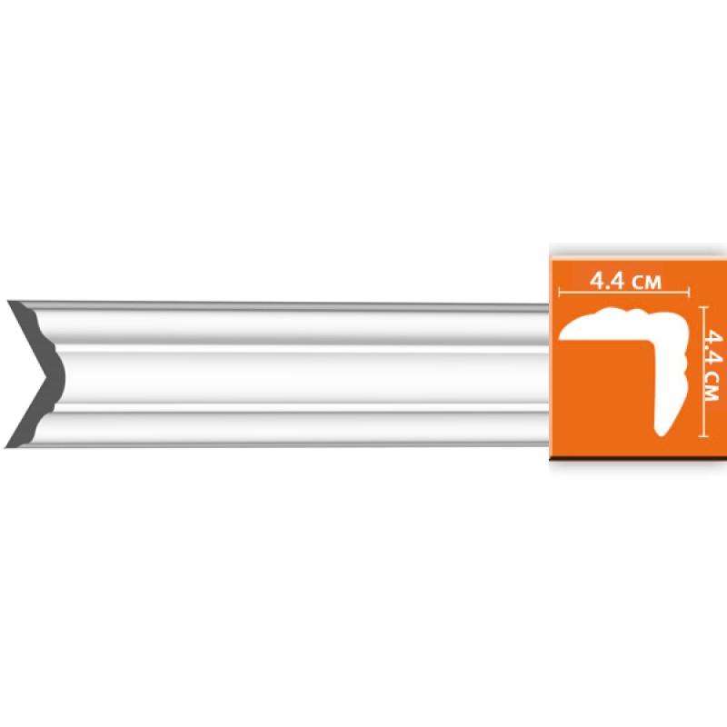 96206/22 FLEXIBLE плинтус DECOMASTER-2 (44х44х2400мм) в Казани