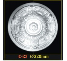 Розетка потолочная из полистирола C22