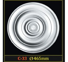 Розетка потолочная из полистирола C33 в Казани