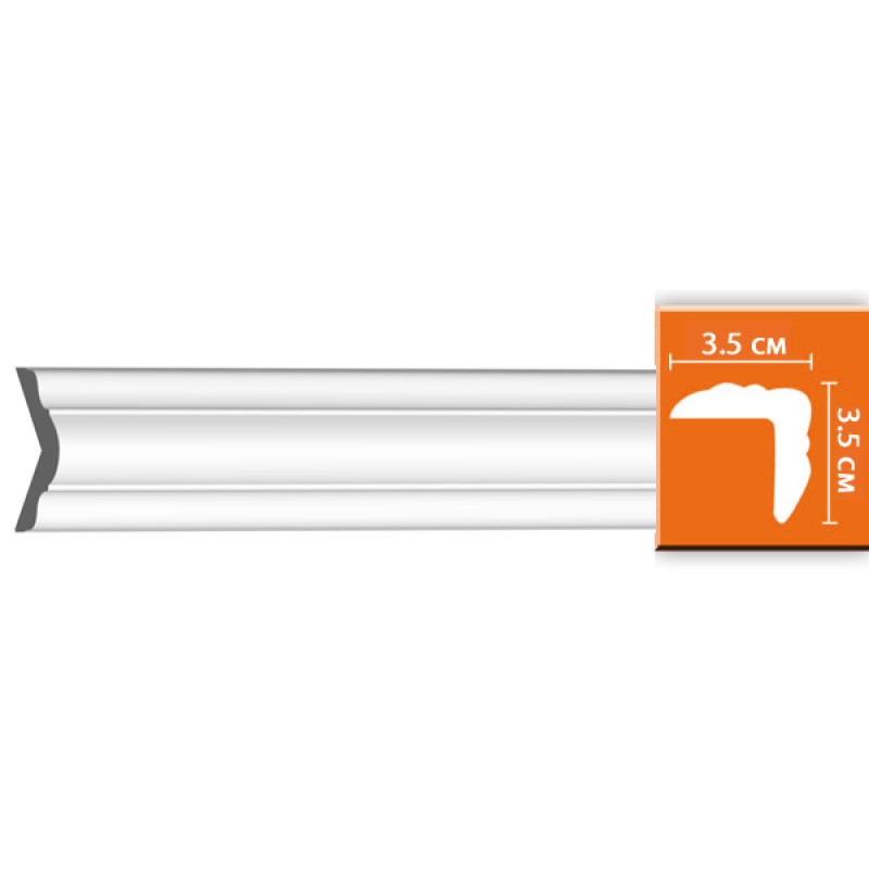 96205/40 FLEXIBLE угл.плинтус DECOMASTER-2 (35х35х2400мм) в Казани