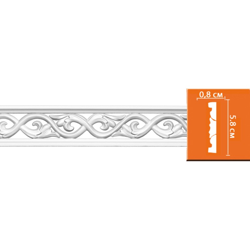 98008/60 молдинг DECOMASTER-2 (58х8х2400мм) в Казани