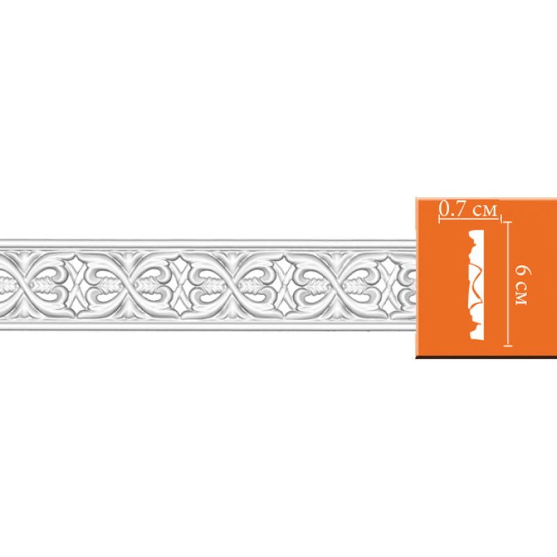 98029/60 молдинг DECOMASTER-2 (60х7х2400мм) в Казани