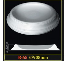 Розетка потолочная из полистирола R65 в Казани