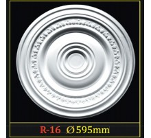 Розетка потолочная из полистирола R16 в Казани