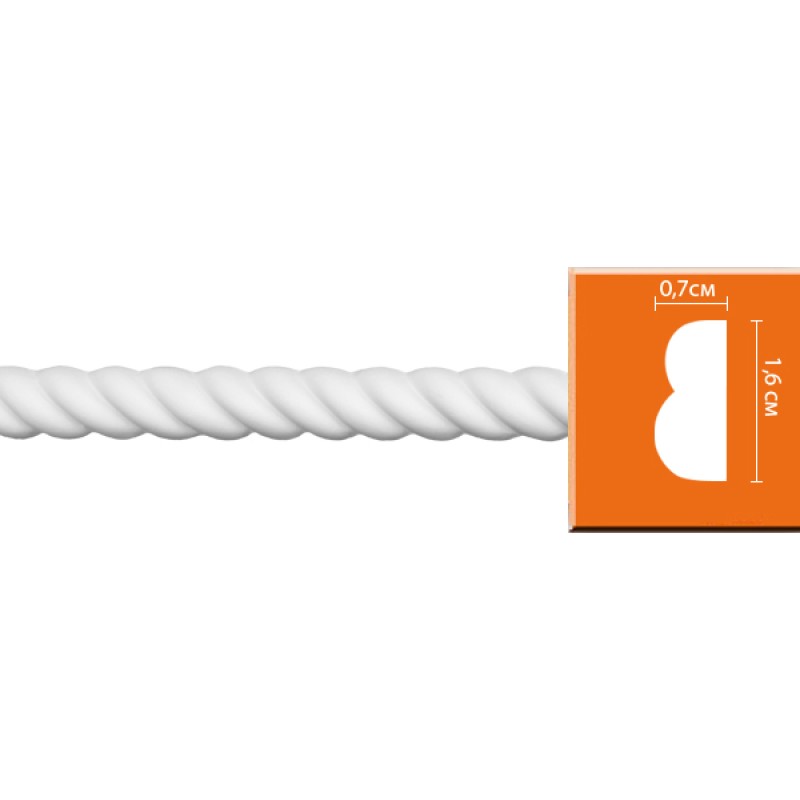 98100/100 FLEXIBLE молдинг DECOMASTER-2 (16х7х2400мм) в Казани