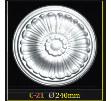Розетка потолочная из полистирола C21 в Казани
