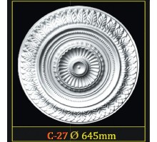 Розетка потолочная из полистирола C27