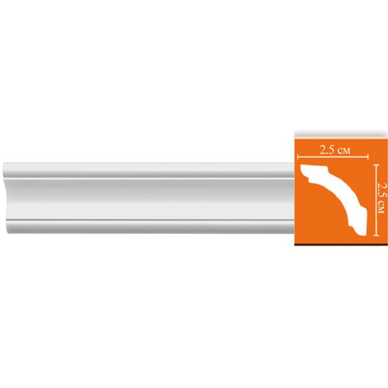 96251/50 FLEXIBLE плинтус DECOMASTER-2 (25x25x2400мм) в Казани