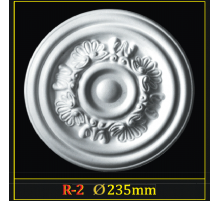Розетка потолочная из полистирола R2 в Казани