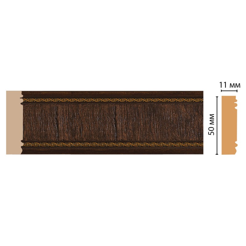 Молдинг цветной Decomaster 156-1 (50*11*2400) ДМ в Казани