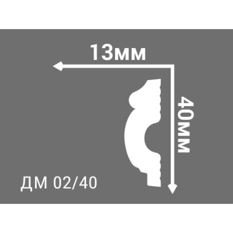 Молдинг инжекционный ДМ 02/40 в Казани