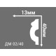Молдинг инжекционный ДМ 02/40 в Казани