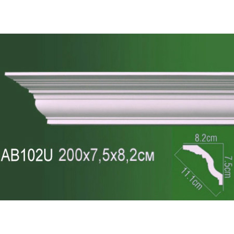 Карниз полиуретановый AB102U в Казани