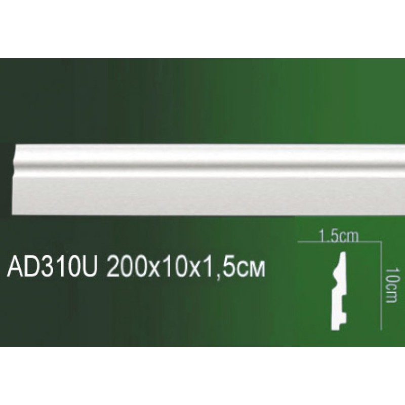 Молдинг полиуретановый напольный AD310U в Казани