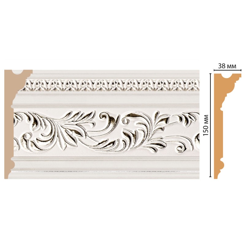 D214-60 ШК/6 плинтус DECOMASTER(150*38*2400 мм) в Казани