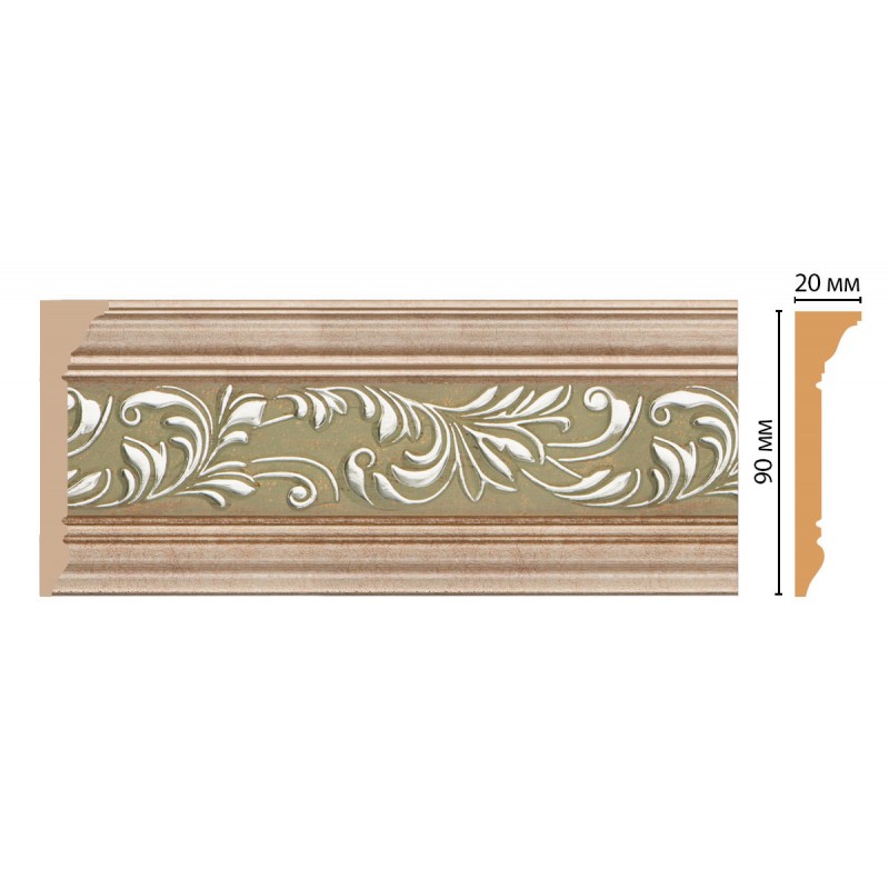 D226-59 ШК/20 плинтус DECOMASTER(90*20*2400 мм) в Казани