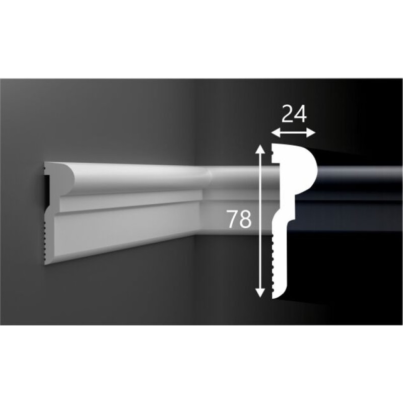 Молдинг М027, 78х24, 2000мм, Экополимер/11 в Казани