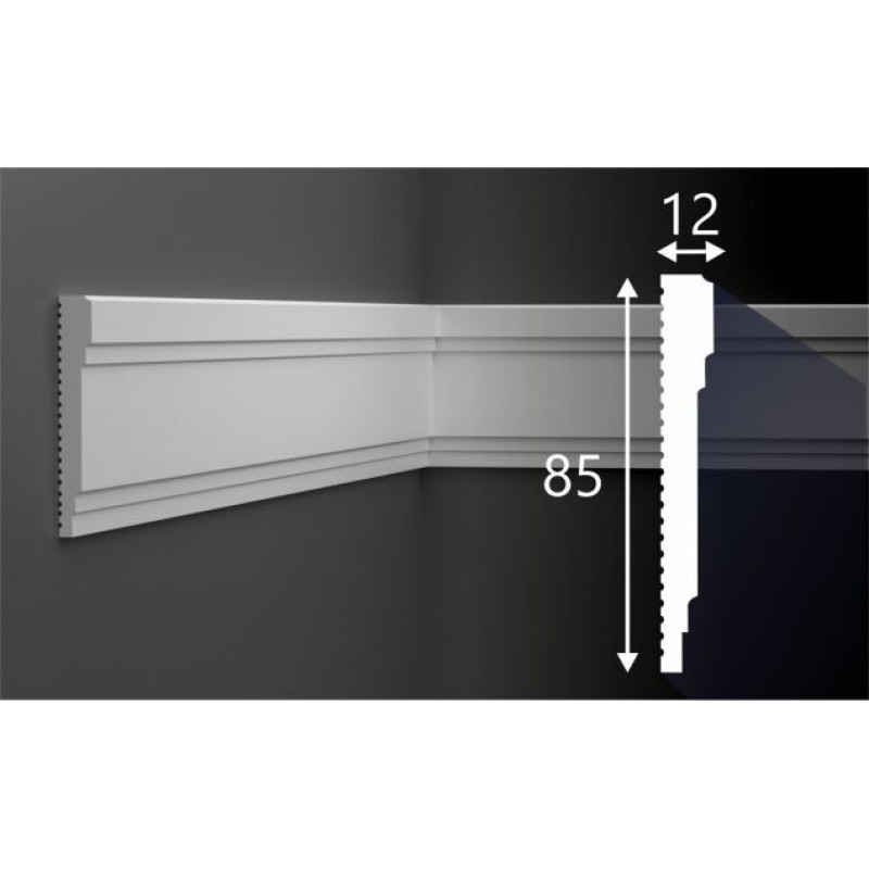 Молдинг М028, 85х12, 2000мм, Экополимер/16 в Казани