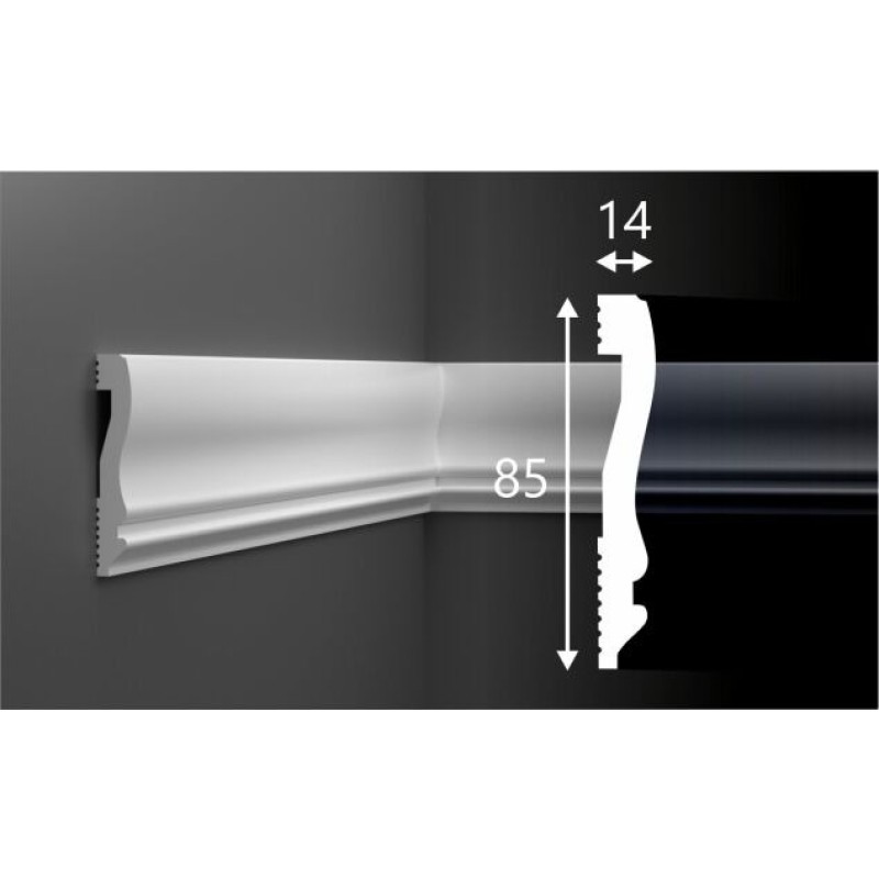 Молдинг М029, 85х14, 2000мм, Экополимер/12 в Казани