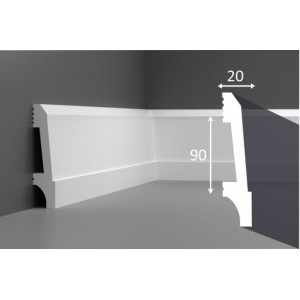 П23, Плинтус 90х20, экополимер в Казани