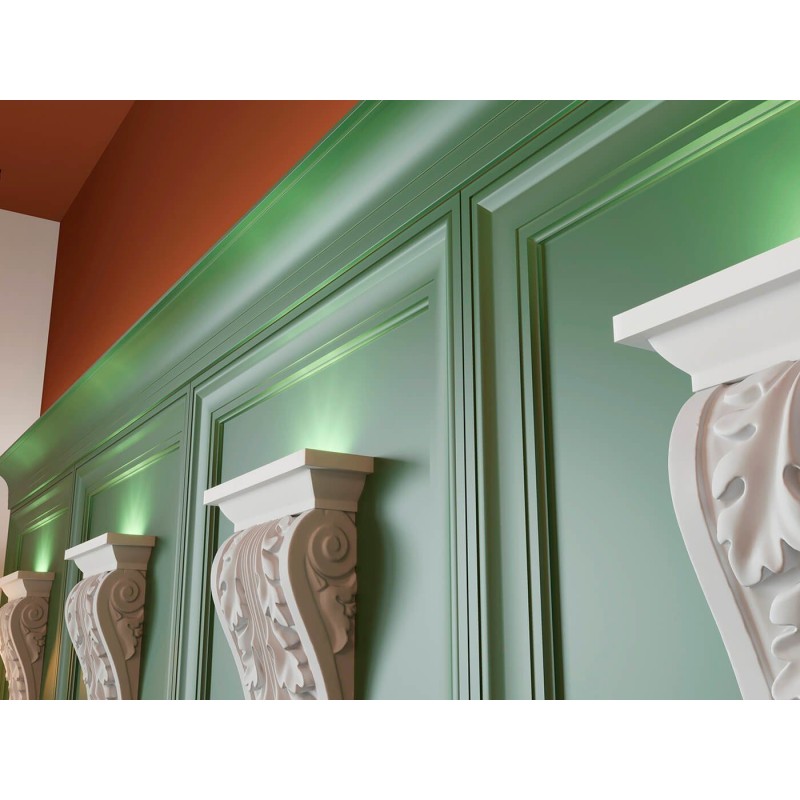 Карниз К045, 85х55мм, 2000мм, экополимер в Казани