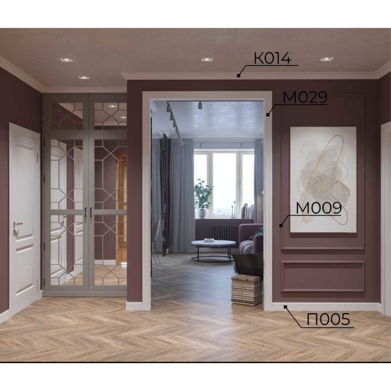 Молдинг М029, 85х14, 2000мм, Экополимер/12 в Казани