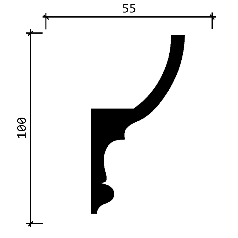 DD507 Карниз потолочный в Казани