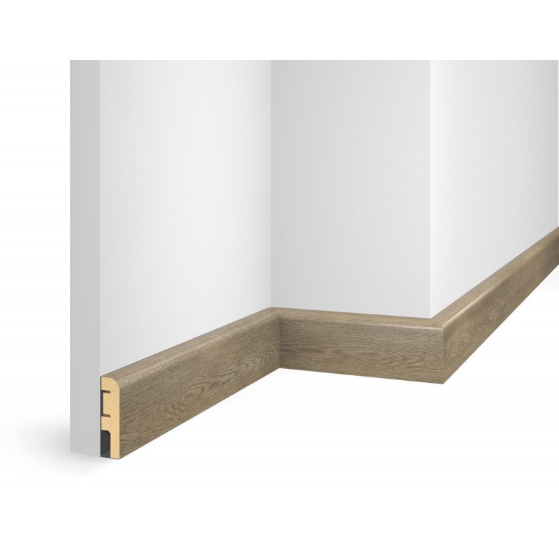 Плинтус 60x16x2400 мм, дуб Корсика, иск. шпон, EP02 в Казани