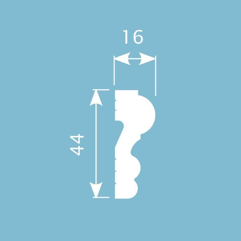 Молдинг М038, 44х16 в Казани