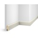 Плинтус 60x16x2400 мм, груша Белая, иск. шпон, EP02 в Казани
