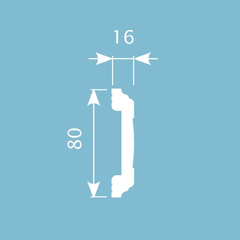 Молдинг М007, 80х16, экополимер в Казани