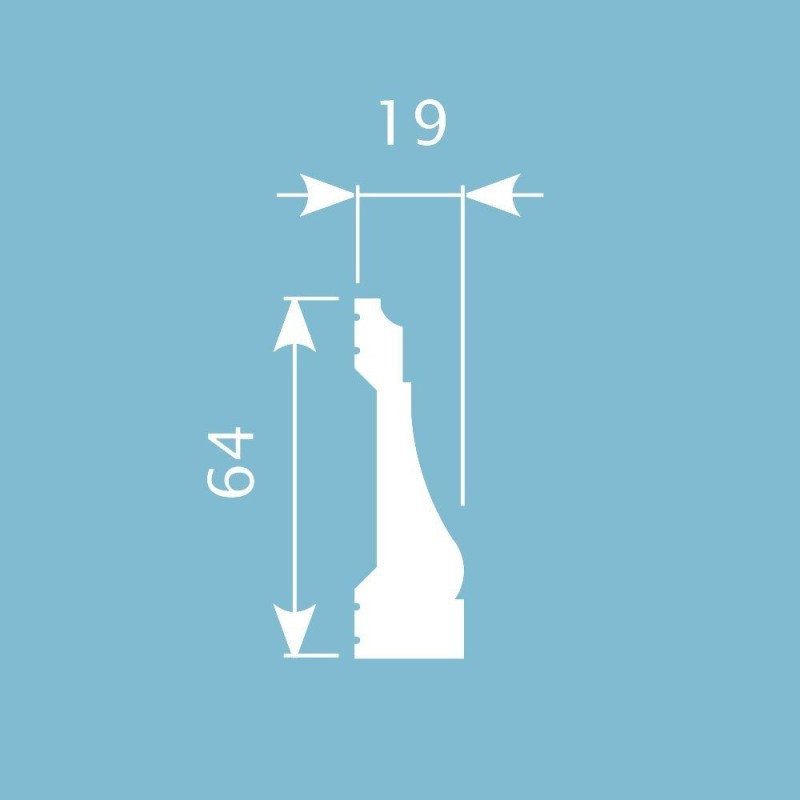 Молдинг М016, 64х19, экополимер в Казани