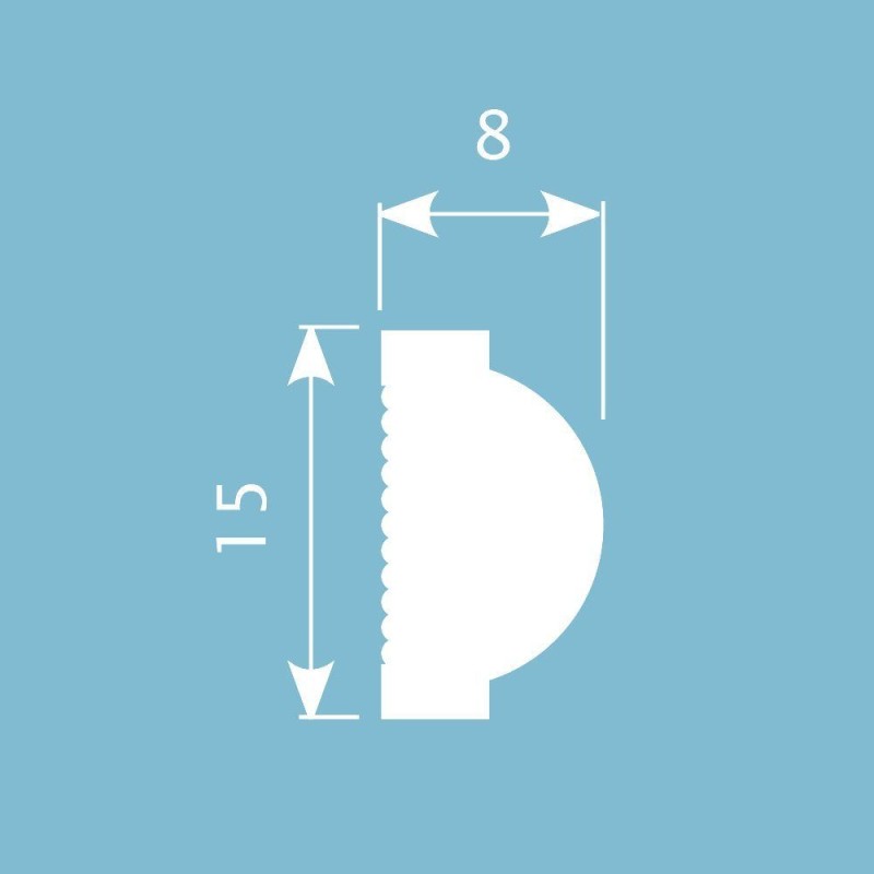 Молдинг М040, 15х8 в Казани