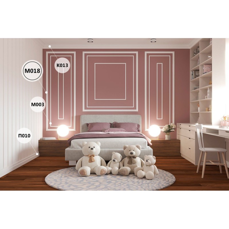 Молдинг для стены М18, 45х20 в Казани