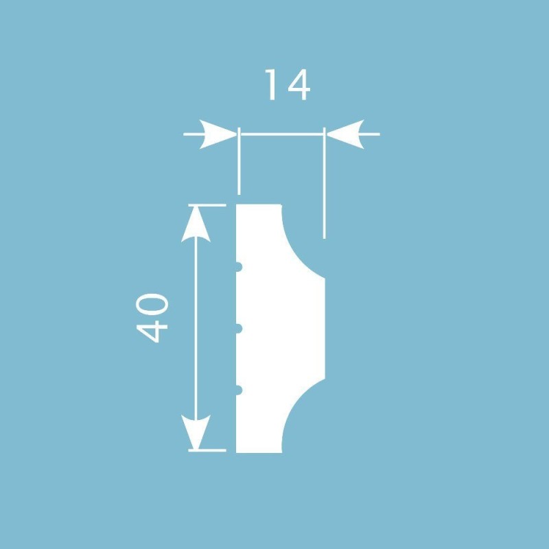 Молдинг М011, 40х14, экополимер в Казани