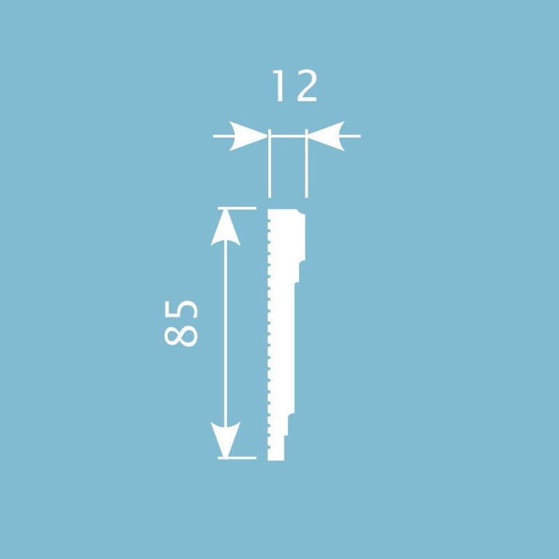 Молдинг М028, 85х12, 2000мм, Экополимер/16 в Казани