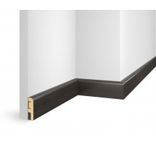 Плинтус 60x16x2400 мм, дуб Бархатный, иск. шпон, EP02 в Казани