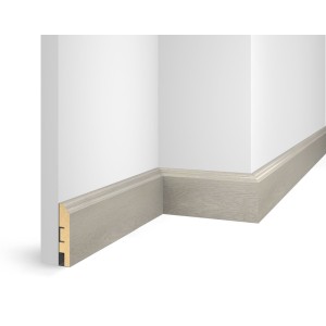 Плинтус 80x16x2400 мм, дуб Анталия, иск. шпон, EP07 в Казани