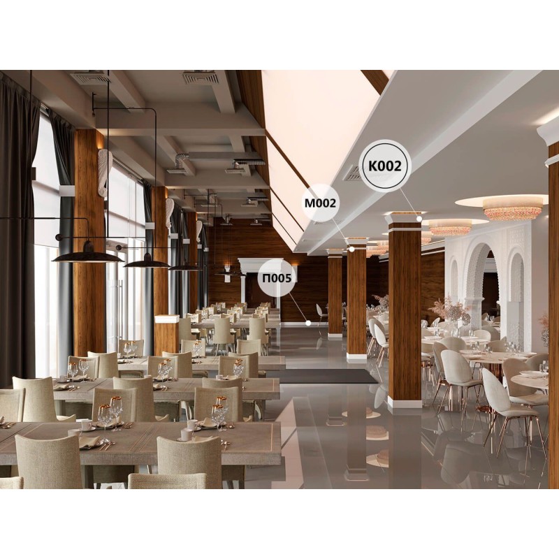 Карниз К002, 120х53, экополимер в Казани