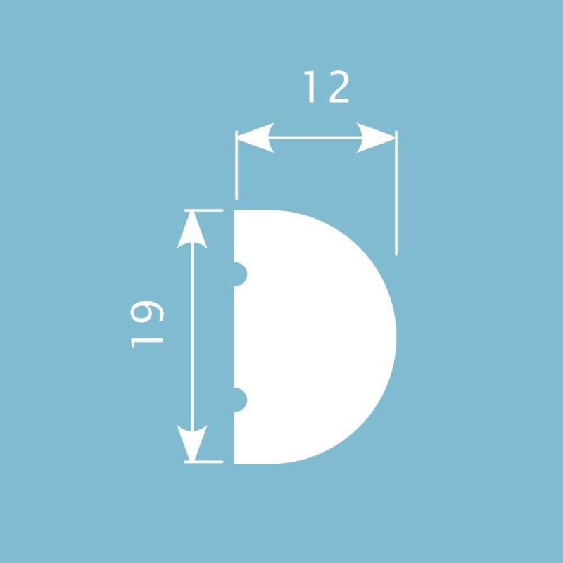 Молдинг М012, 19х12, экополимер в Казани
