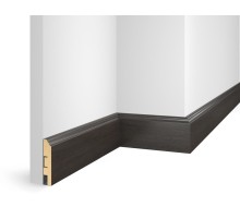 Плинтус 80x16x2400 мм, дуб Бархатный, иск. шпон, EP07 в Казани